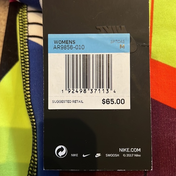 Nike NWT leggings size medium. Super fun and vibrant. - Picture 6 of 12